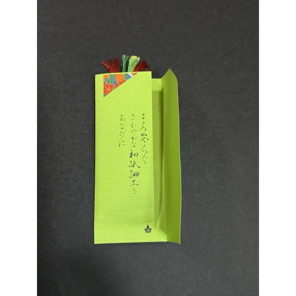 Handmade Japanese Bookmarks Set Of 3 Kimono Origami Paper Shiori Dolls in Pocket